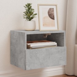 vidaXL Muebles de pared para TV 2 uds madera gris hormigón 40x30x30 cm