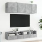 vidaXL Muebles de pared para TV 2 uds madera gris hormigón 40x30x30 cm vidaXL Muebles de pared para TV 2 uds madera gris hormigón 40x30x30 cm