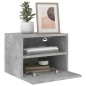 vidaXL Muebles de pared para TV 2 uds madera gris hormigón 40x30x30 cm vidaXL Muebles de pared para TV 2 uds madera gris hormigón 40x30x30 cm