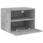 vidaXL Muebles de pared para TV 2 uds madera gris hormigón 40x30x30 cm vidaXL Muebles de pared para TV 2 uds madera gris hormigón 40x30x30 cm