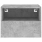 vidaXL Muebles de pared para TV 2 uds madera gris hormigón 40x30x30 cm vidaXL Muebles de pared para TV 2 uds madera gris hormigón 40x30x30 cm