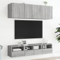 vidaXL Muebles de pared para TV 2 uds madera gris Sonoma 40x30x30 cm vidaXL Muebles de pared para TV 2 uds madera gris Sonoma 40x30x30 cm