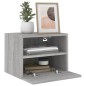 vidaXL Muebles de pared para TV 2 uds madera gris Sonoma 40x30x30 cm vidaXL Muebles de pared para TV 2 uds madera gris Sonoma 40x30x30 cm