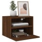 vidaXL Muebles de pared para TV 2 uds madera roble marrón 40x30x30 cm