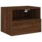 vidaXL Muebles de pared para TV 2 uds madera roble marrón 40x30x30 cm