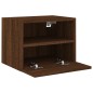 vidaXL Muebles de pared para TV 2 uds madera roble marrón 40x30x30 cm