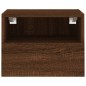 vidaXL Muebles de pared para TV 2 uds madera roble marrón 40x30x30 cm