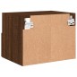 vidaXL Muebles de pared para TV 2 uds madera roble marrón 40x30x30 cm