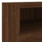 vidaXL Muebles de pared para TV 2 uds madera roble marrón 40x30x30 cm