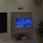 vidaXL Mueble de TV de pared con luces LED gris Sonoma 58,5x30x60,5 cm vidaXL Mueble de TV de pared con luces LED gris Sonoma 58,5x30x60,5 cm
