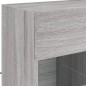 vidaXL Mueble de TV de pared con luces LED gris Sonoma 58,5x30x60,5 cm vidaXL Mueble de TV de pared con luces LED gris Sonoma 58,5x30x60,5 cm