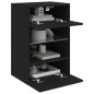 vidaXL Muebles de TV de pared con luces LED 2 uds negro 40x30x60,5 cm vidaXL Muebles de TV de pared con luces LED 2 uds negro 40x30x60,5 cm