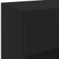 vidaXL Muebles de TV de pared con luces LED 2 uds negro 40x30x60,5 cm vidaXL Muebles de TV de pared con luces LED 2 uds negro 40x30x60,5 cm