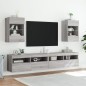 vidaXL Mueble de TV de pared con luces LED gris Sonoma 40x30x60,5 cm vidaXL Mueble de TV de pared con luces LED gris Sonoma 40x30x60,5 cm