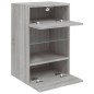 vidaXL Mueble de TV de pared con luces LED gris Sonoma 40x30x60,5 cm vidaXL Mueble de TV de pared con luces LED gris Sonoma 40x30x60,5 cm