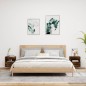 vidaXL Muebles TV de pared luces LED 2 uds roble ahumado 40x30x40 cm