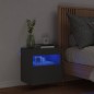 vidaXL Mueble de TV de pared con luces LED negro 40x30x40 cm