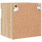 vidaXL Mueble de TV de pared con luces LED roble Sonoma 40x30x40 cm vidaXL Mueble de TV de pared con luces LED roble Sonoma 40x30x40 cm