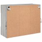 vidaXL Mueble de TV de pared con luces LED gris Sonoma 78,5x30x60,5 cm