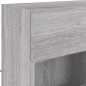 vidaXL Mueble de TV de pared con luces LED gris Sonoma 78,5x30x60,5 cm