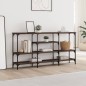 vidaXL Mesa consola madera de ingeniería marrón roble 160x29x80 cm