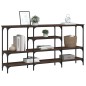 vidaXL Mesa consola madera de ingeniería marrón roble 160x29x80 cm