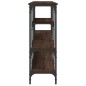 vidaXL Mesa consola madera de ingeniería marrón roble 160x29x80 cm