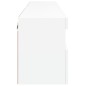 vidaXL Muebles de TV de pared con luces LED 2 uds blanco 60x30x40 cm vidaXL Muebles de TV de pared con luces LED 2 uds blanco 60x30x40 cm