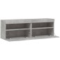 vidaXL Muebles TV de pared luces LED 2 uds gris hormigón 60x30x40 cm vidaXL Muebles TV de pared luces LED 2 uds gris hormigón 60x30x40 cm