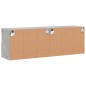vidaXL Muebles TV de pared luces LED 2 uds gris hormigón 60x30x40 cm vidaXL Muebles TV de pared luces LED 2 uds gris hormigón 60x30x40 cm