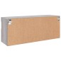 vidaXL Mueble de TV de pared con luces LED gris Sonoma 100x30x40 cm