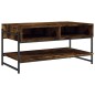 vidaXL Mesa de centro madera contrachapada roble ahumado 90x50x45 cm vidaXL Mesa de centro madera contrachapada roble ahumado 90x50x45 cm