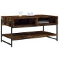 vidaXL Mesa de centro madera contrachapada roble ahumado 90x50x45 cm vidaXL Mesa de centro madera contrachapada roble ahumado 90x50x45 cm