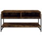 vidaXL Mesa de centro madera contrachapada roble ahumado 90x50x45 cm vidaXL Mesa de centro madera contrachapada roble ahumado 90x50x45 cm
