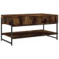 vidaXL Mesa de centro madera contrachapada roble ahumado 90x50x45 cm vidaXL Mesa de centro madera contrachapada roble ahumado 90x50x45 cm