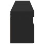 vidaXL Muebles de TV de pared con luces LED 2 uds negro 80x30x40 cm