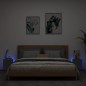 vidaXL Muebles de TV de pared con luces LED 2 uds negro 30,5x35x30 cm
