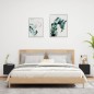 vidaXL Muebles de TV de pared con luces LED 2 uds negro 30,5x35x30 cm