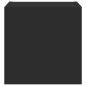 vidaXL Muebles de TV de pared con luces LED 2 uds negro 30,5x35x30 cm