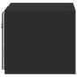 vidaXL Muebles de TV de pared con luces LED 2 uds negro 30,5x35x30 cm