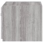 vidaXL Mueble de TV de pared con luces LED gris Sonoma 30,5x35x30 cm