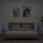 vidaXL Muebles de TV pared luces LED 2 uds roble Sonoma 30,5x35x30 cm