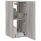 vidaXL Mueble de TV de pared con luces LED gris Sonoma 30,5x35x70 cm vidaXL Mueble de TV de pared con luces LED gris Sonoma 30,5x35x70 cm