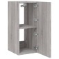 vidaXL Mueble de TV de pared con luces LED gris Sonoma 30,5x35x70 cm vidaXL Mueble de TV de pared con luces LED gris Sonoma 30,5x35x70 cm