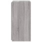vidaXL Mueble de TV de pared con luces LED gris Sonoma 30,5x35x70 cm vidaXL Mueble de TV de pared con luces LED gris Sonoma 30,5x35x70 cm