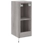 vidaXL Mueble de TV de pared con luces LED gris Sonoma 30,5x35x70 cm vidaXL Mueble de TV de pared con luces LED gris Sonoma 30,5x35x70 cm