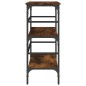 vidaXL Mesa consola madera de ingeniería roble ahumado 100x32x75 cm