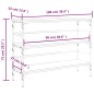 vidaXL Mesa consola madera de ingeniería roble ahumado 100x32x75 cm