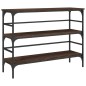 vidaXL Mesa consola madera de ingeniería marrón roble 100x32x75 cm vidaXL Mesa consola madera de ingeniería marrón roble 100x32x75 cm