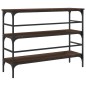 vidaXL Mesa consola madera de ingeniería marrón roble 100x32x75 cm vidaXL Mesa consola madera de ingeniería marrón roble 100x32x75 cm